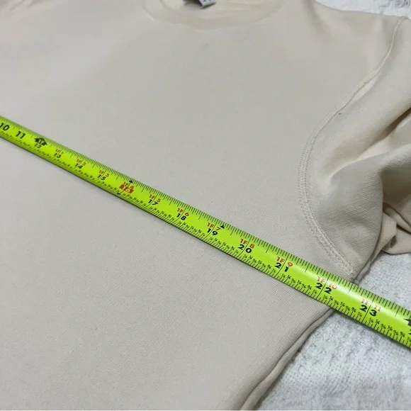 ASKET The Sweatshirt Crewneck Off White Men’s Size Large Long - Picture 11 of 14